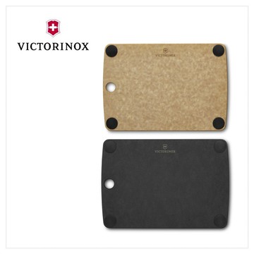 VICTORINOX 瑞士維氏 多合一防滑砧板XS(附凹槽) 25.4x17.8x0.6cm 咖/黑 7.4124 / 7.4124.3