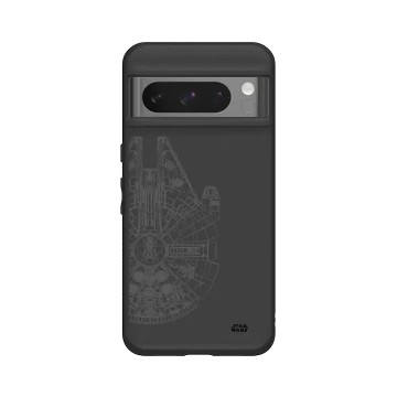 Pixel 8 Pro SolidSuit 黑 - 迪士尼-星際大戰 Star Wars - 千年鷹-線條黑