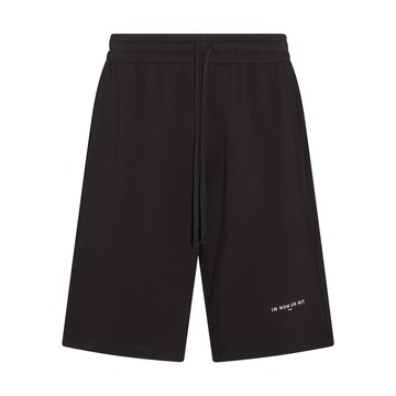 Ih Nom Uh Nit - Black Cotton Bermuda Shorts