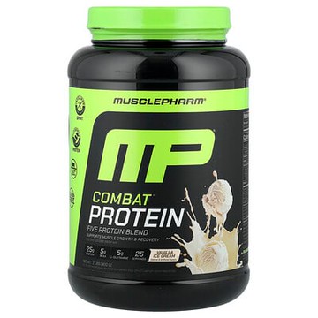 MusclePharm, Combat® 蛋白質粉，香蕉冰激凌，2 磅（900 克）