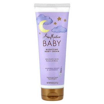 SheaMoisture, 嬰兒，夜間身體霜，麥盧卡蜂蜜和薰衣花草，8 盎司（227 克）