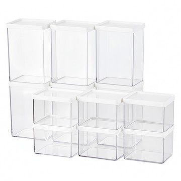 昌信生活 POCKET 冰箱萬用收納盒系列 D組 (7.5L)  12個  1組