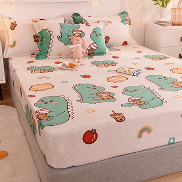 冬季牛奶絨枕套一對裝珊瑚絨法蘭絨加厚單人枕頭套48x74cm*內膽套