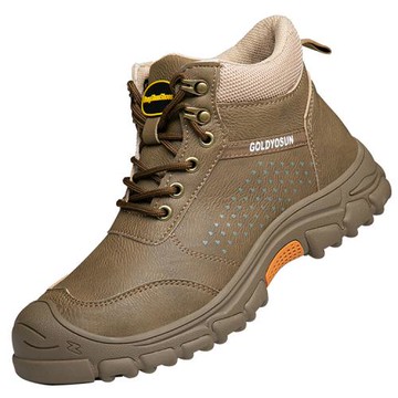 Sp house 成熟英倫中性防砸鋼頭防刺戶外工作休閒鞋(棕色)