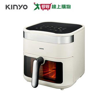 KINYO 6.5L 觸控大容量氣炸鍋 白 AF-598W【愛買】
