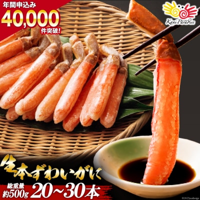 生本ずわいがに棒肉 20～30本入(総重量 約500g) [20561813]