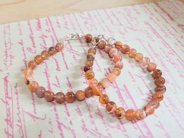 【親翠】天然南紅 紫珠原石小星球珠手鏈