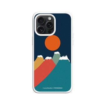 iPhone 15 Pro Max SolidX 白 - ilovedoodle (Lim Heng Swee) - Cat Landscape - Colorful Mountains 貓咪五彩山