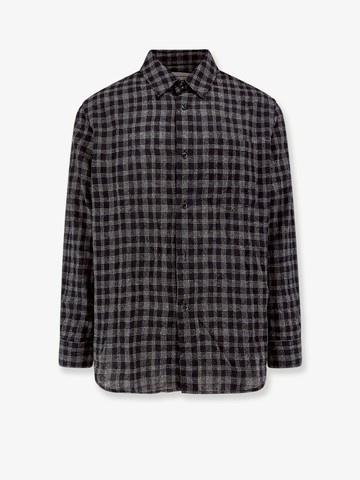 Wool blend shirt with check motif - TONYWACK - gender_Man