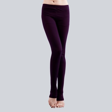 MIT溫灸刷毛踩腳發熱褲(羅蘭紫 女S-2XL)