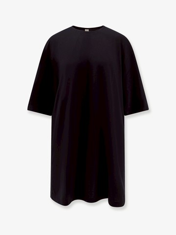 Relaxed Tee lyocell and cotton short dress - TOTEME - gender_Woman