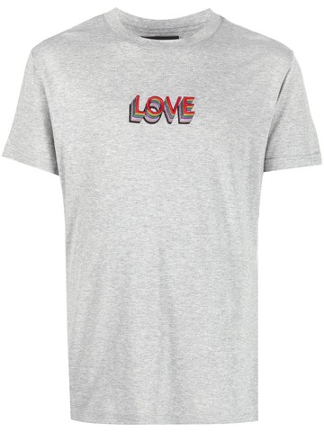 Viktor & Rolf - Love-print cotton-blend T-shirt - men - Cotton/Rayon - S - Grey