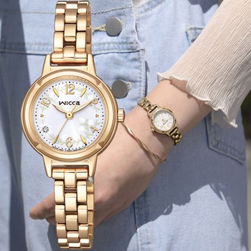 CITIZEN 星辰 wicca 公主系列 情人節推薦款限量太陽能 手錶-24mm KP3-627-21