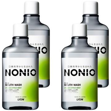 LION 獅王 NONIO 台灣公司貨 終結口氣漱口水 澄橘薄荷  600ml  4瓶