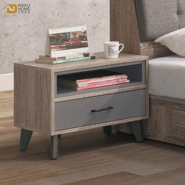 WAKUHOME 瓦酷家具 OLAN 簡約生活床頭櫃 寬55*深40*高47(cm)