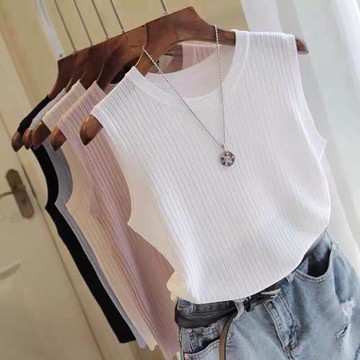 【LANNI 藍尼】★內搭外穿無袖背心(女上衣/休閒/百搭/圓領)