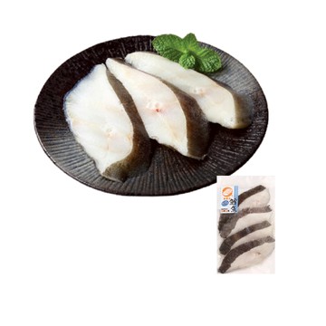 大比目魚切片(每包淨重約215g/4-5片)因各地區供貨商不同，實際出貨包裝以出貨店庫存為準。
