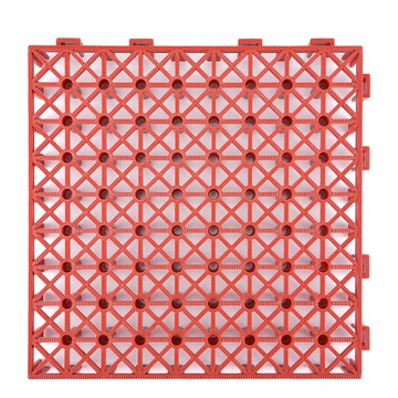 【36入組】架高組合地墊1坪 30*30*3cm 紅色TH-RD