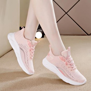 運動鞋女夏2024透氣女鞋輕便軟底跑步鞋秋季網面休閑鞋鏤空單網鞋
