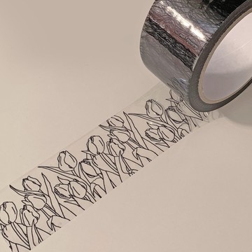 箱子包裝膠帶 _ 鬱金香繪圖