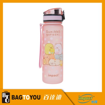 【IMPACT】怡寶 | 角落小夥伴彈蓋Tritan水壺/水杯/水瓶(500ML) 附提繩-粉色 IMSGB01PK聖誕交換禮物