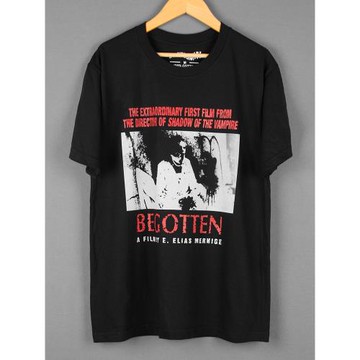 受生Begotten短袖復古邪典電影周邊暗黑風個性印花純棉寬松男T恤