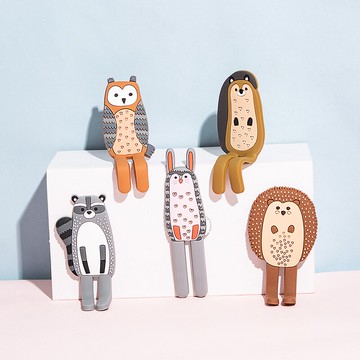 zb卡通動物冰箱貼樹脂裝飾磁貼可愛創意3D立體冰箱吸鐵石磁力貼