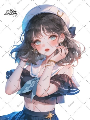 原創貼紙 no.1451 人物貼紙 原創貼紙 人物貼紙 女孩貼紙 原創人物貼紙