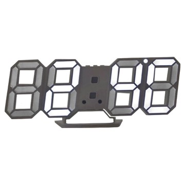 LED數字時鐘掛鐘 大字幕 日期溫度顯示 三組鬧鐘設定 USB供電 可掛牆  黑底白字