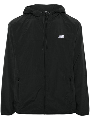 New Balance - Athletics Woven hooded jacket - men - Recycled Polyamide - M - Black