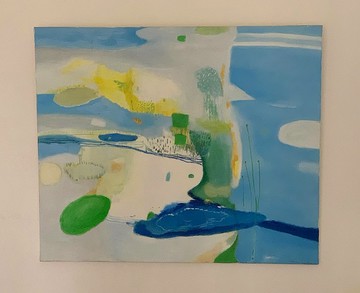 油畫作品--藍天