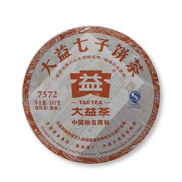 大益普洱熟茶 357g/7572 1301「茶有大益」