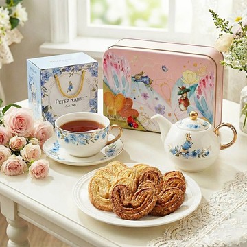 【PETER RABBIT】比得生活館｜比得兔奶油蝴蝶酥禮盒 年節禮盒 喜餅禮盒 手工餅乾禮盒 伴手禮 奶油蝴蝶酥禮盒 蝴蝶酥
