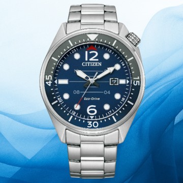 CITIZEN星辰錶 Gents AW1716-83L 亞洲限定款光動能都會時尚不鏽鋼手錶 藍/44.0mm