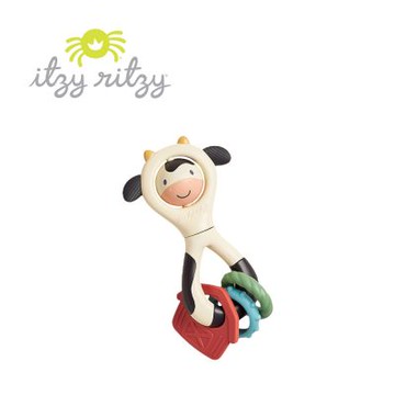 Itzy Ritzy 美國 翻轉手搖鈴-萌萌乳牛