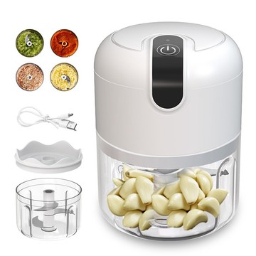 刨絲/切片器 日本進口250ML電動拉蒜器蒜泥器 攪蒜末 料理機 蒜蓉 大蒜頭攪碎機