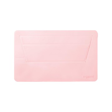ergomi Flat 如影隨形一片式輕薄隨身筆電支架 架高筆電3.5cm 雙面翻折  胭脂蜜桃  1個