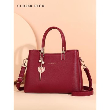 紅色媽媽婚包2025新款大容量手提包高級感中年女士斜挎包婆婆包女