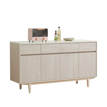 Boden-貝莎5尺岩板收納餐櫃/碗盤櫃/置物矮櫃/電器櫃/玄關櫃(下座)-150x40x88cm