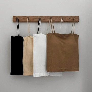 【Aa.chic出清5折起】彈棉平領細肩罩杯背心(五色).女裝/上衣/背心/BRA TOP/罩杯/彈棉【C271808】