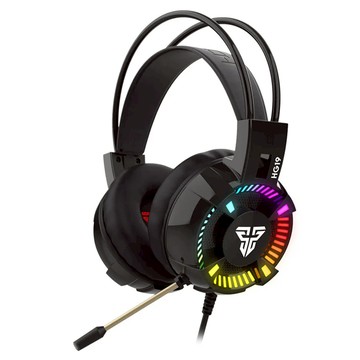 FANTECH HG19 RGB 電競耳機 大耳罩完美包覆 懸浮式頭帶設計 輕量352g  黑色  1組