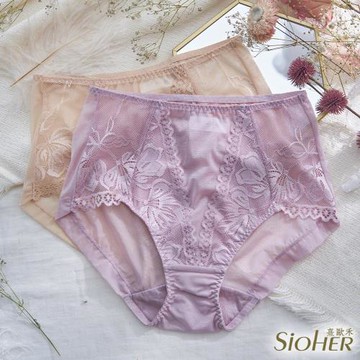 【SiOHER 熹歐禾】單件組 裸痕感輕膚蕾絲中腰內褲(蕾絲內褲/無痕內褲/女內著/女內褲)