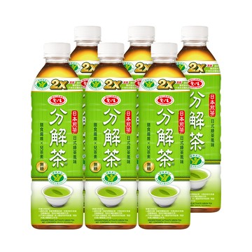 愛之味油切分解茶-綠茶風味(無糖) 590ml
