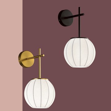 蠶絲燈罩壁燈 B18-19-70671 70672