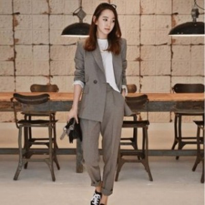 セットアップ パンツスーツ レディース おしゃれ スーツ ジャケット パンツ オフィスカジュアル テ 通販 Lineポイント最大get Lineショッピング