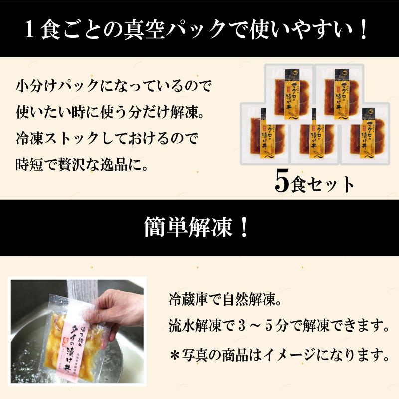 海鮮丼 セット 海鮮丼の具 5袋詰合せ 国産 マグロの醤油漬け丼 ギフト マグロ 鮪 高知 漬け魚 海鮮茶漬け お茶漬け 送料無料 贈答 送料無料 お祝い お歳暮