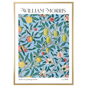 Boluo 菠蘿選畫所 William Morris 石榴 掛畫 ca. 1866  40 x 30cm  金色