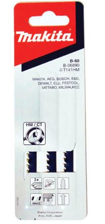 MAKITA 牧田 B-06890 B-60 5入 線鋸片 碳化鎢 一般切割 適用 玻璃纖維 石膏 矽酸鈣板