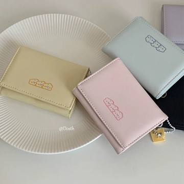 Bag House👜 短款小錢包複古錢包英倫風新款學生可愛卡通大容量卡包三折式錢包