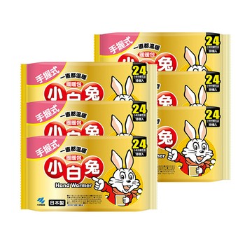 小林製藥 【日本】小白兔24H暖暖包(10pcs/包)X6包組(共60片)